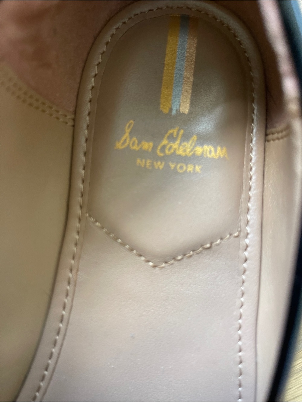 Sam Edelman Black Patent Loafers with Gold Bit - Picture 5 of 7